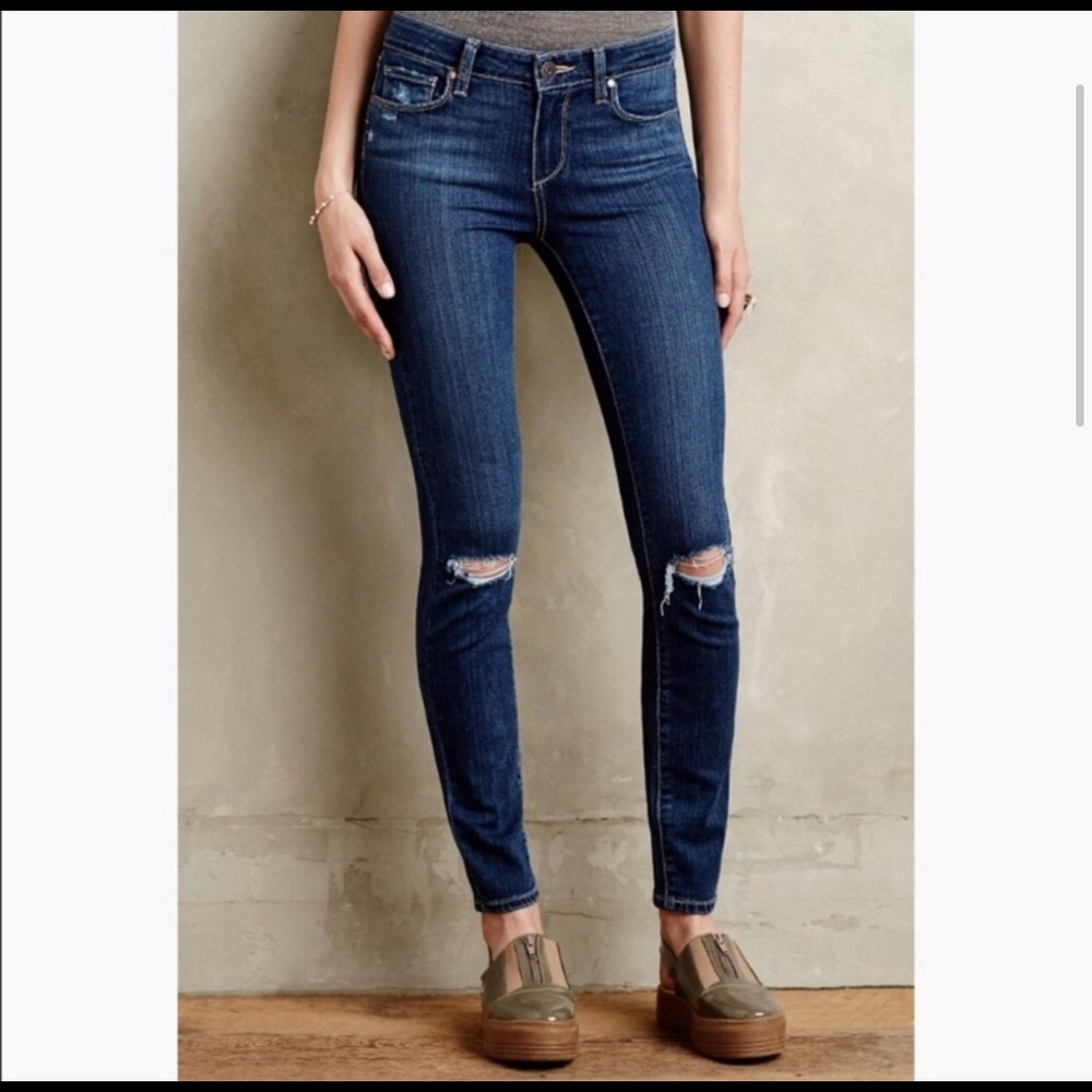 PAIGE Verdugo Ultra Skinny Distressed Jeans